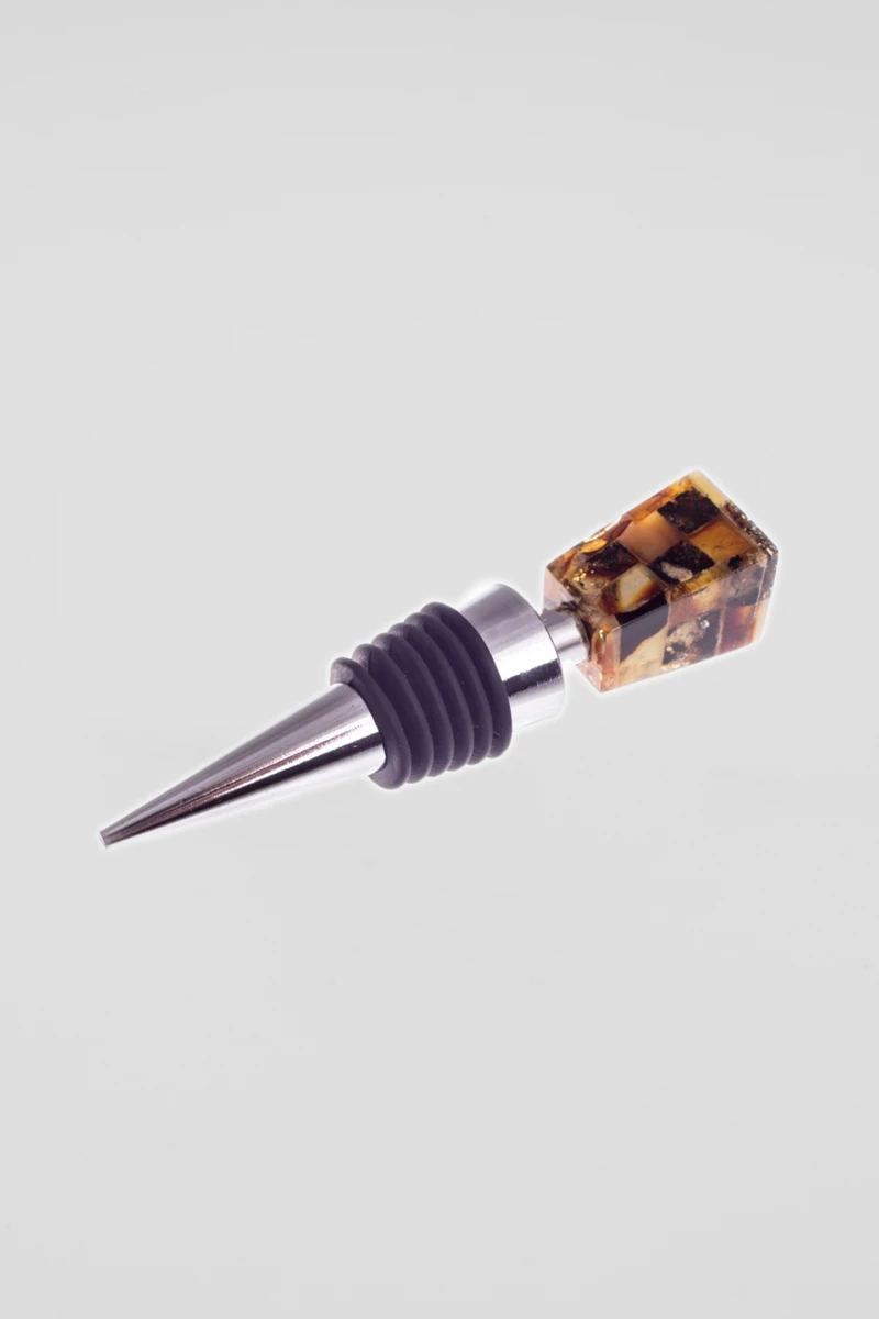 Opritor sticle vin, chihlimbar mozaic, trapez-BB1006